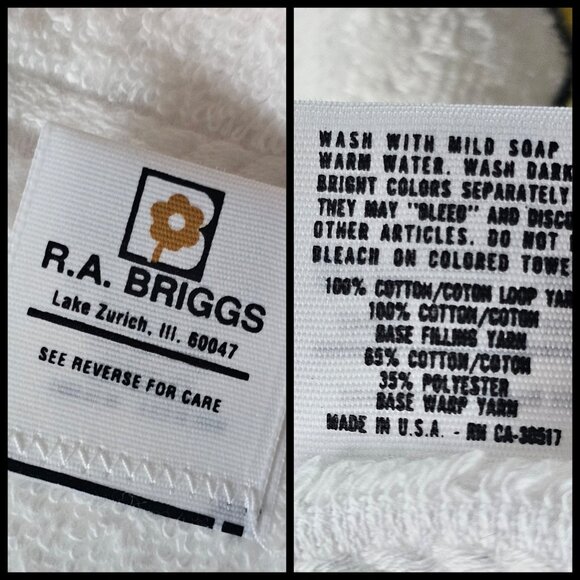 VTG Muppet Babies Kermit Miss Piggy Kids Bath Towel Set Wash Cloth NEW‎ USA Made - Picture 7 of 7